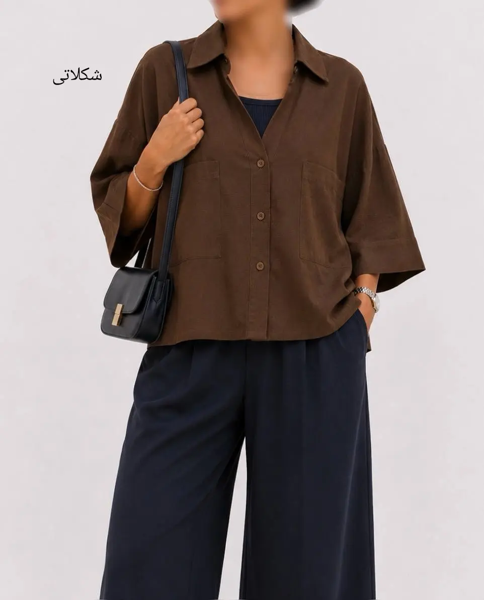 تونیک باکسی لینن پرناز